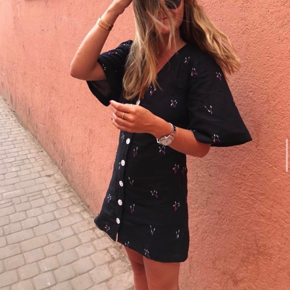 Topshop linen mini dress 2